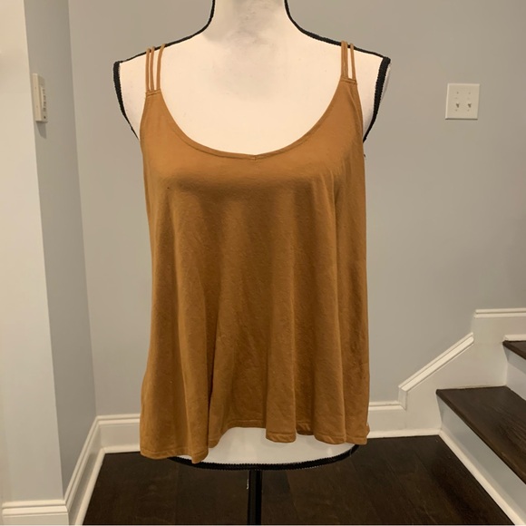 RVCA Brown Tan Relaxed Camisole Top - Picture 1 of 4